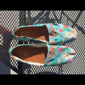 Dachshund print flats